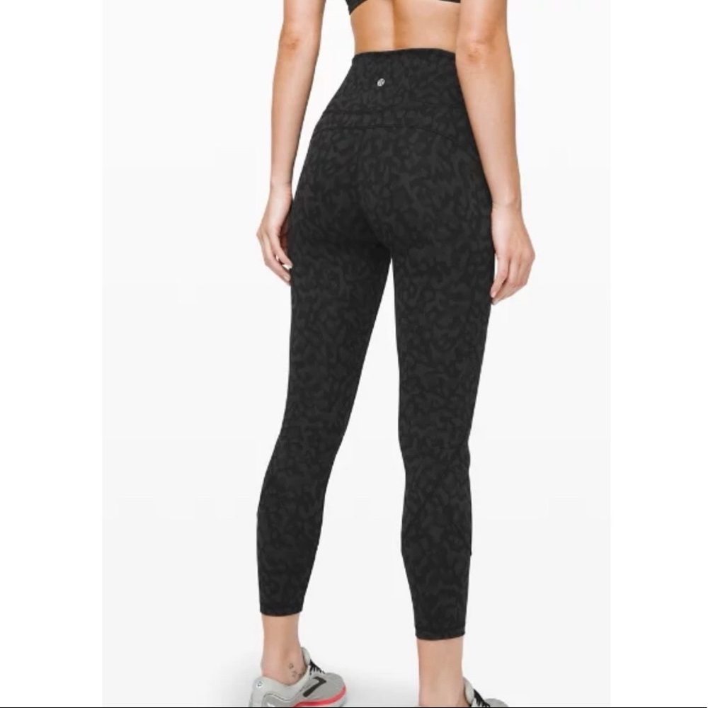 lululemon In Movement 7/8 Tight Everlux 25" Grey Black - Picture 3 of 10